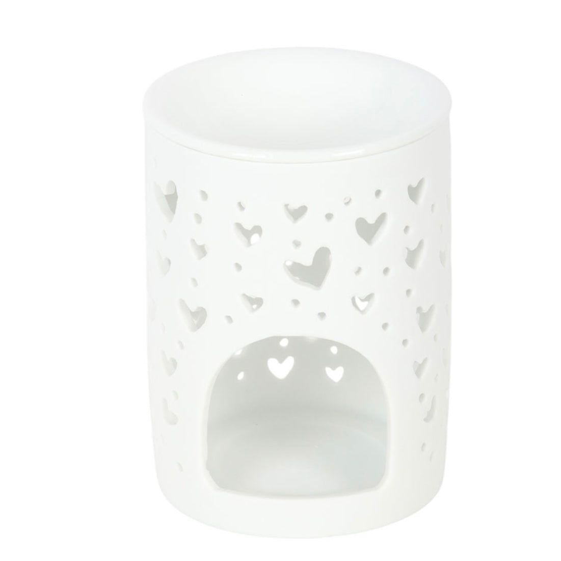 White Heart Cut Out Wax Warmer