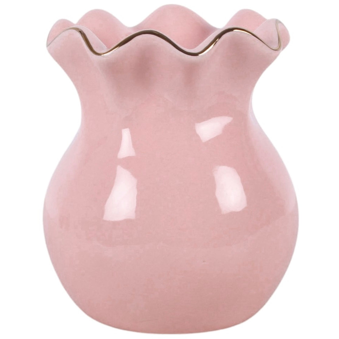 Pink Fluted Wax Warmer