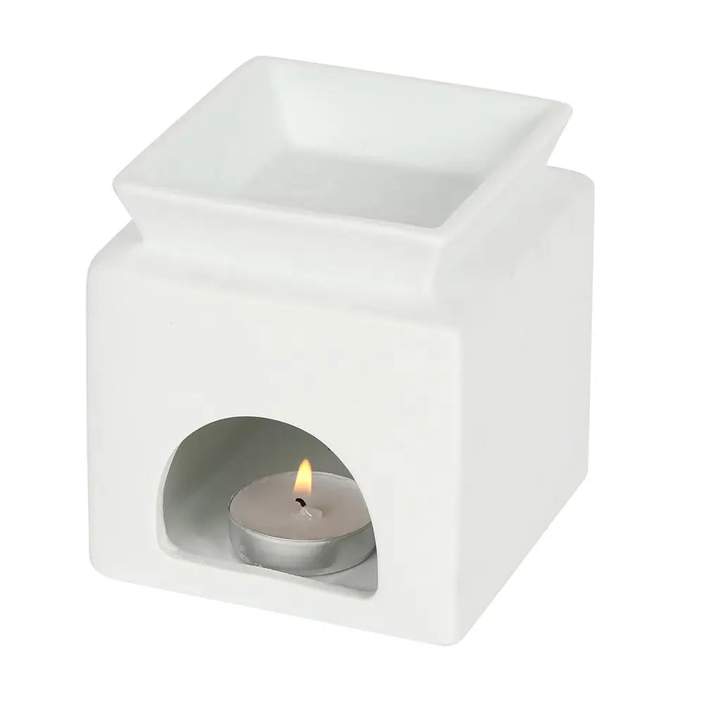 White Home Cut Out Wax Burner