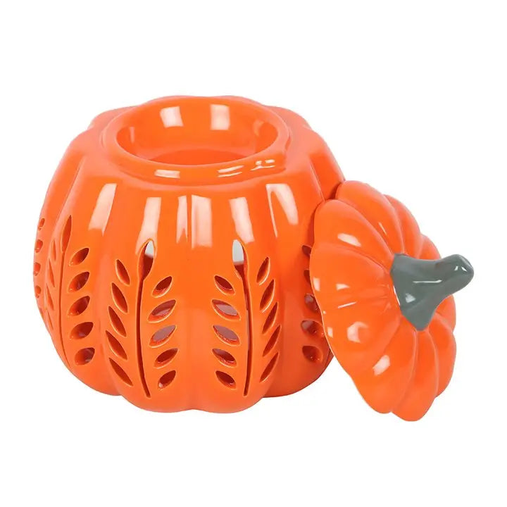 Orange Autumn Leaf Cut Out Pumpkin Wax Warmer