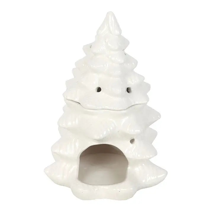 White Winter Fir Tree Wax Warmer