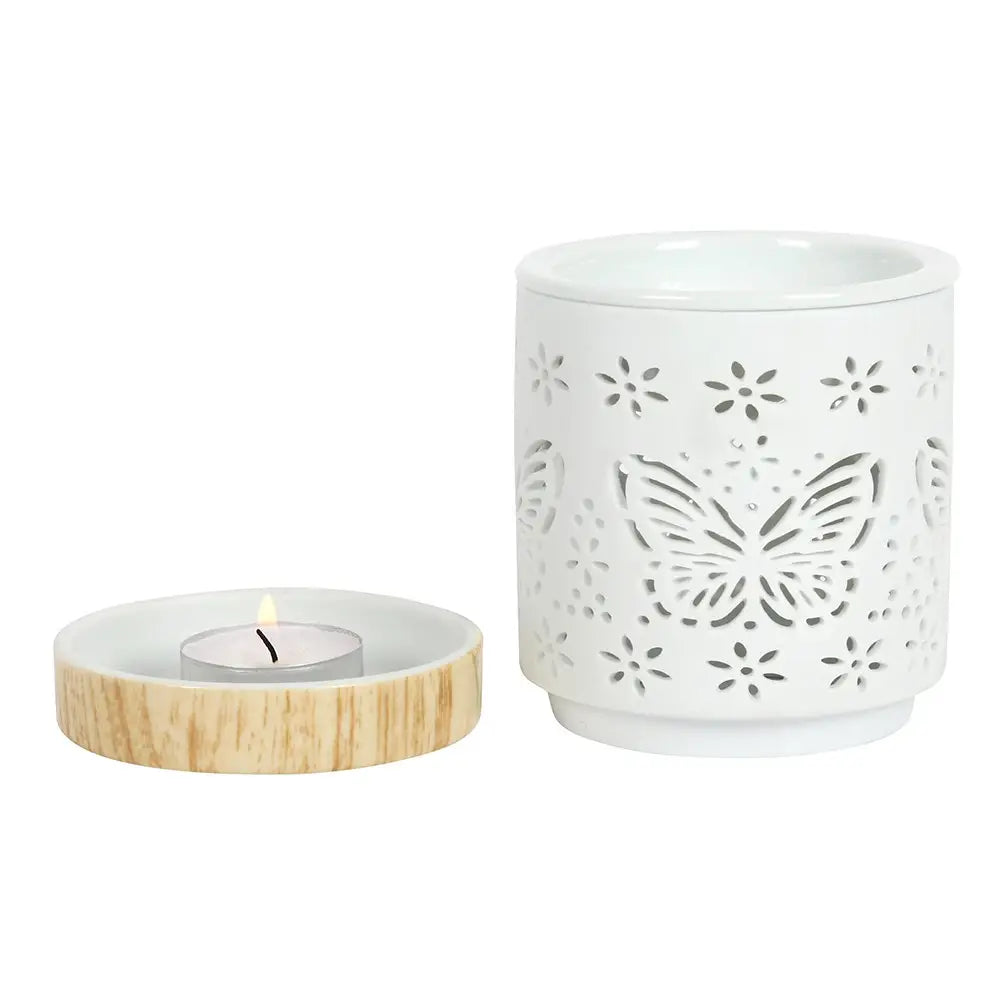 Matte Butterfly Ceramic Wax Warmer