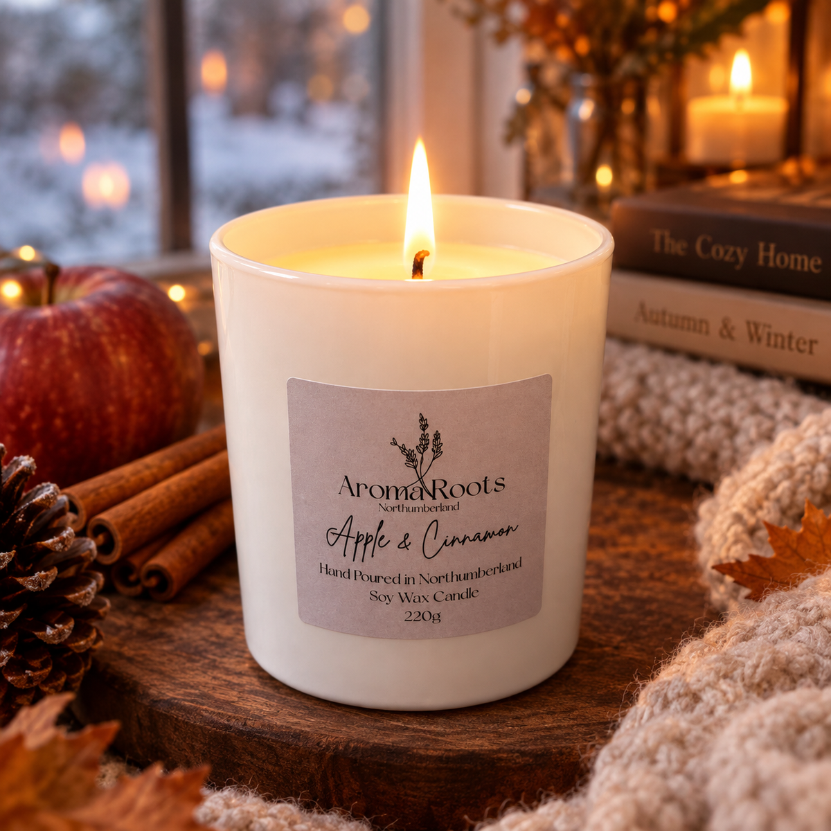 Apple & Cinnamon Soy Wax Candle