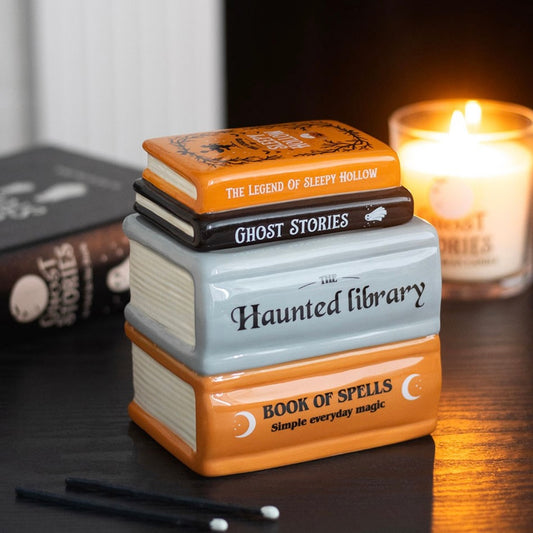 Haunted Library Book Stack Wax Warmer