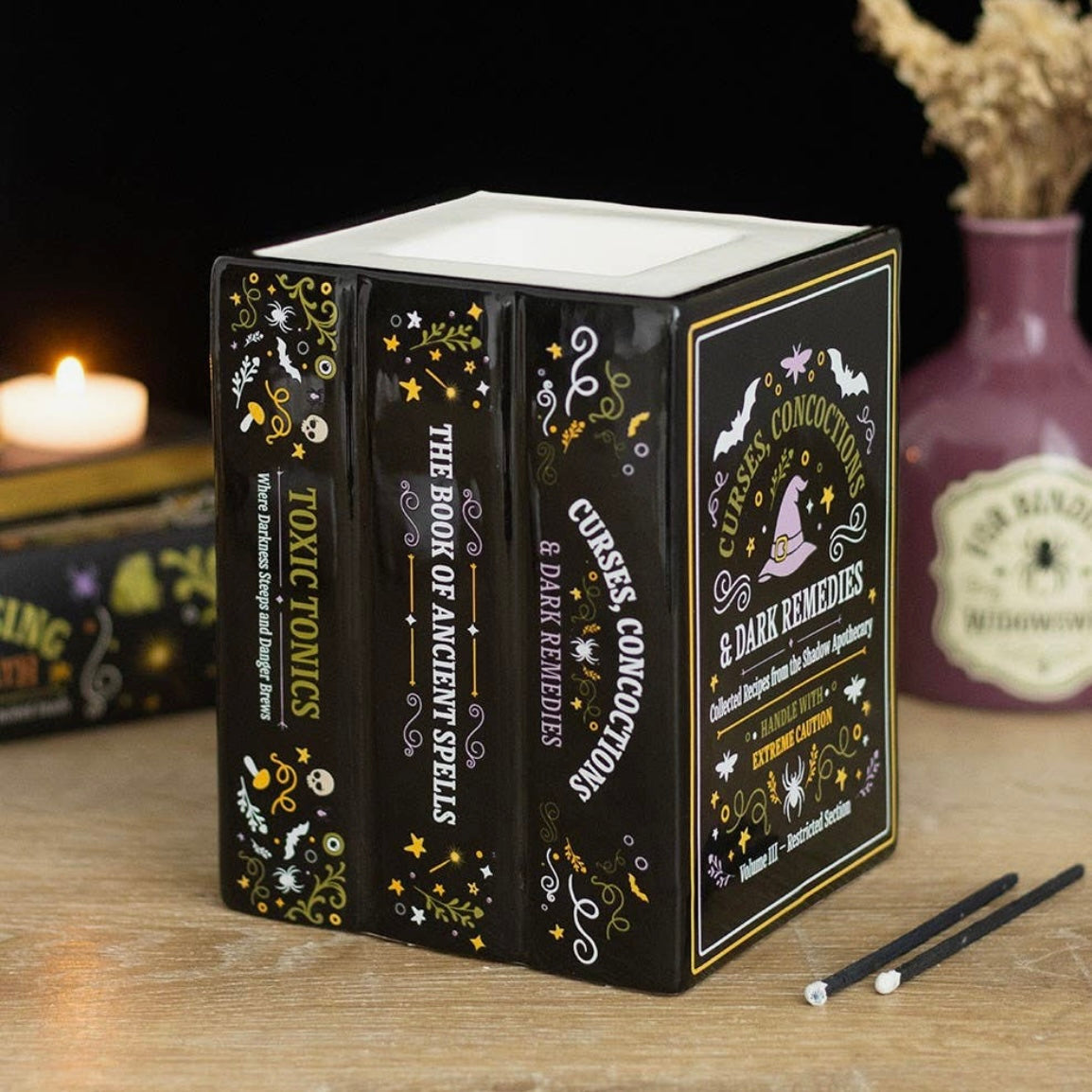 Witch’s Apothecary Book Wax Warmer