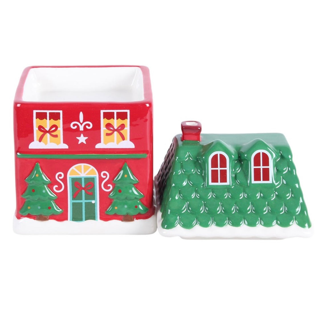 Red Christmas House Wax Warmer