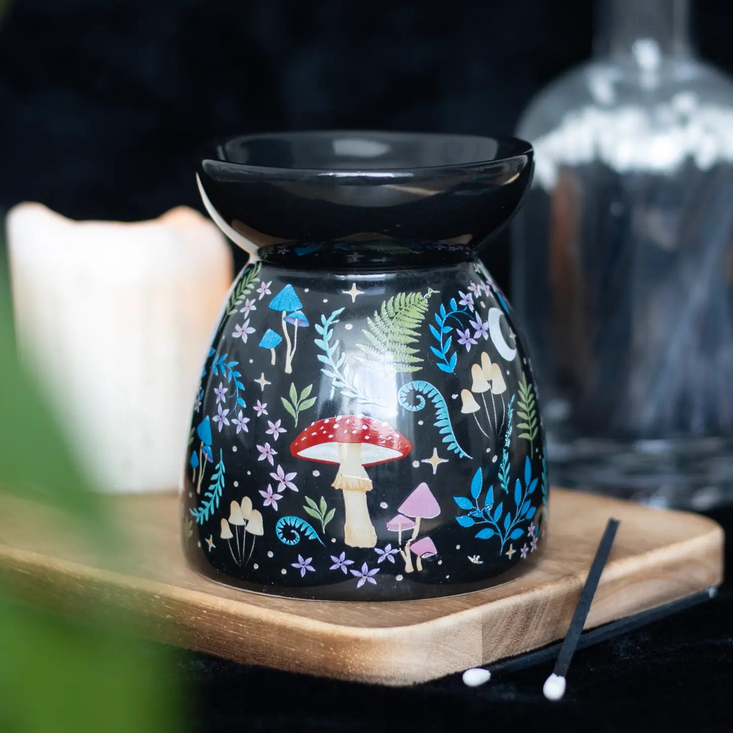 Dark Forest Print Wax Burner