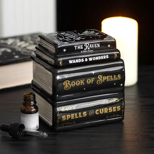 Book of Spells Gothic Halloween Wax Warmer