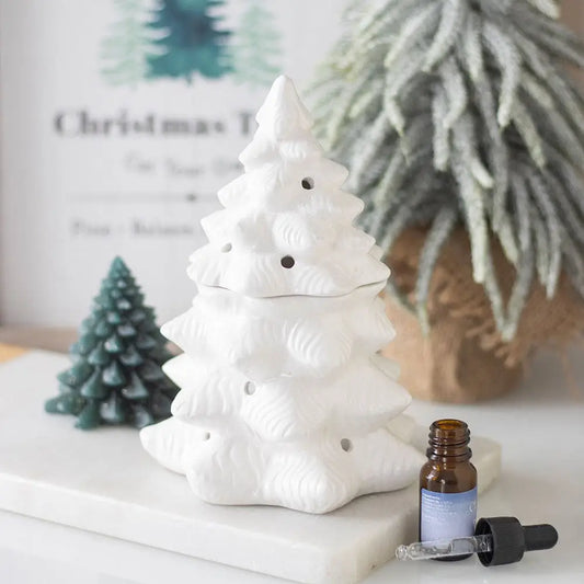 White Winter Fir Tree Wax Warmer