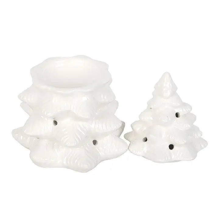 White Winter Fir Tree Wax Warmer