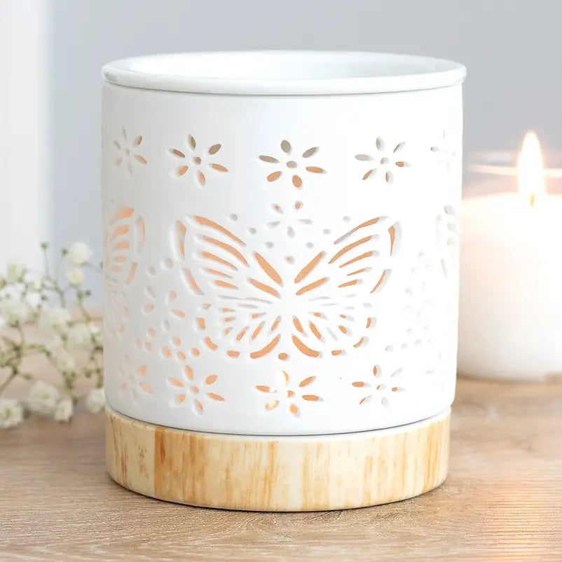 Matte Butterfly Ceramic Wax Warmer